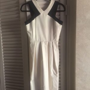 Abaete Elizabeth dress white black dress NWT